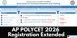 AP POLYCET 2026 Registration Deadline Extended to April 9; Apply @polycetap.ap.gov.in